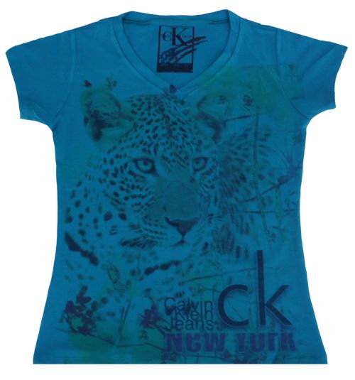 Camisa Calvin Klein Feminina Gola V MOD:70803