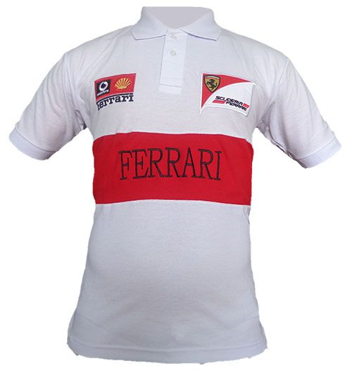 Camisa Ferrari Polo Branca MOD:70850