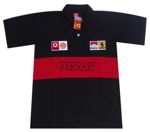 Camisa Ferrari Polo Preta MOD:70478