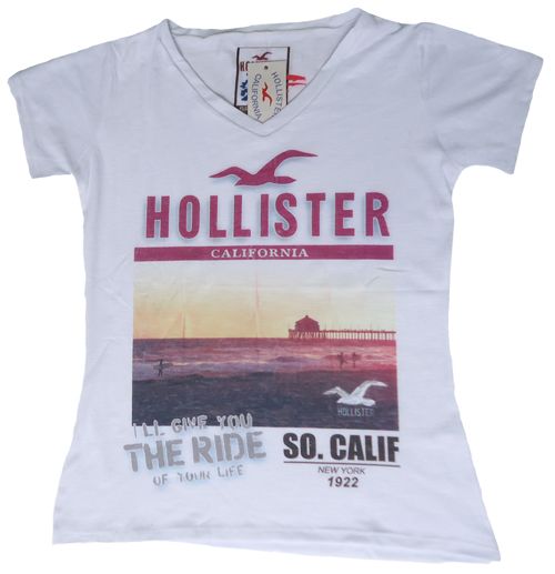 Camisa Hollister Feminina Gola V MOD:70793