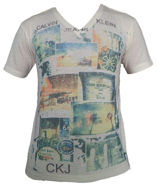 Camisa Calvin Klein Gola V MOD:70880