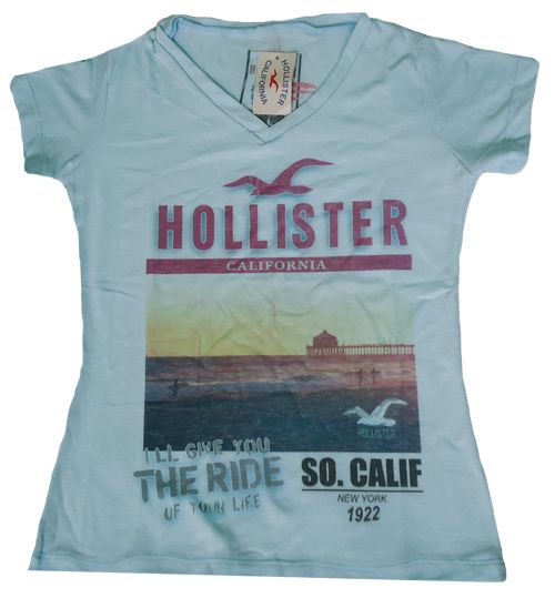 Camisa Hollister Feminina Gola V MOD:70791