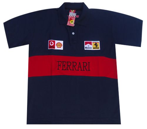 Camisa Ferrari Polo Azul Marinho MOD:70480